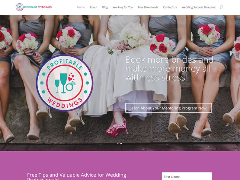 Web design and hosting – Profitable Weddings
